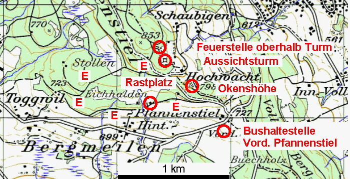 Karte Eichhaldenweg Karte Eichhaldenweg